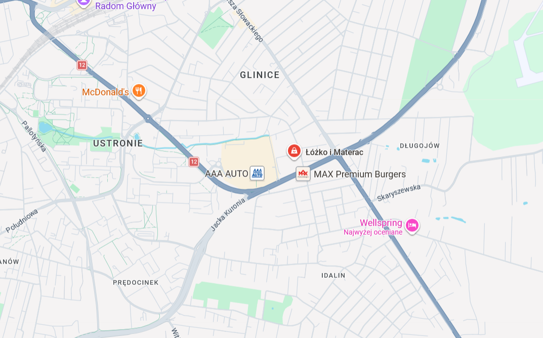 Mapa salonu Radom